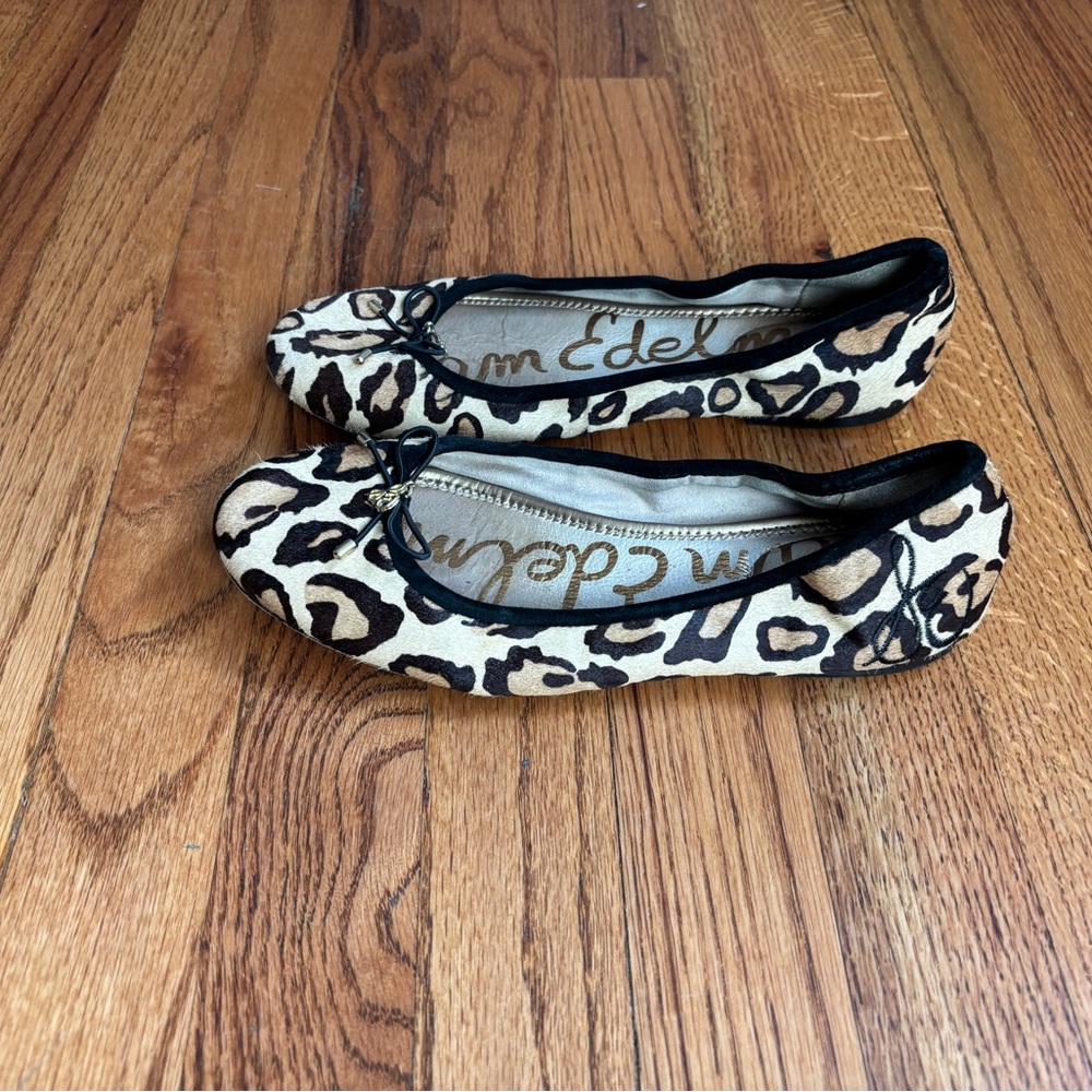 Sam Edelman Felicia ballet flats leopard size 7